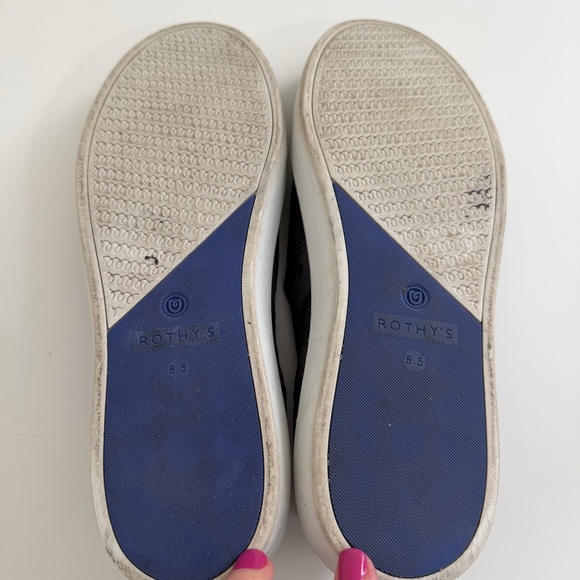 Rothy's The Original Slip On Sneaker Women's 8.5 Gray Black Camo Casual Shoes - Picture 6 of 8